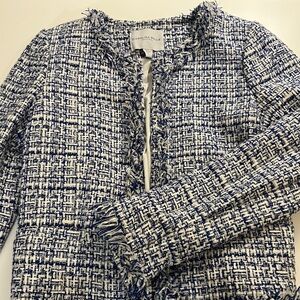 Cute blue and white tweed jacket